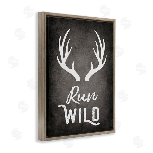 Stupell Industries Ashley Calhoun | Run Wild Antlers