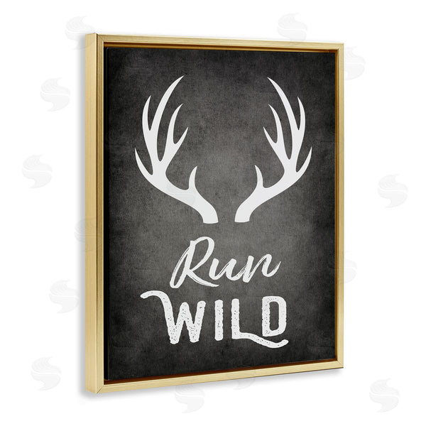 Stupell Industries Ashley Calhoun | Run Wild Antlers