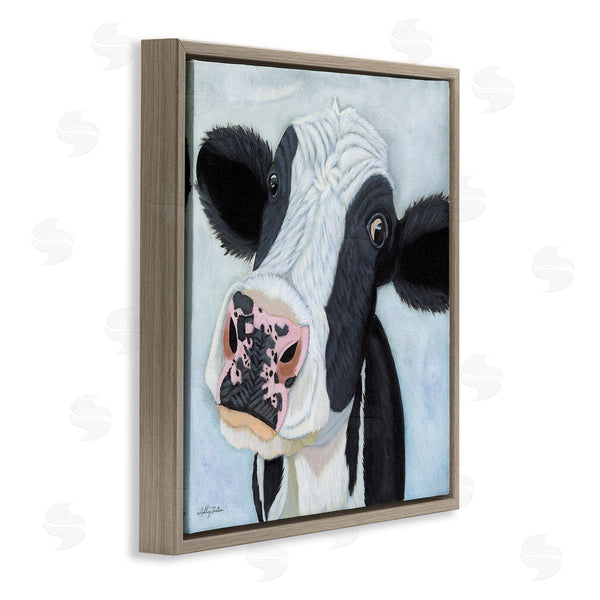 Stupell Industries Ashley Justice | Funny Cow Gaze
