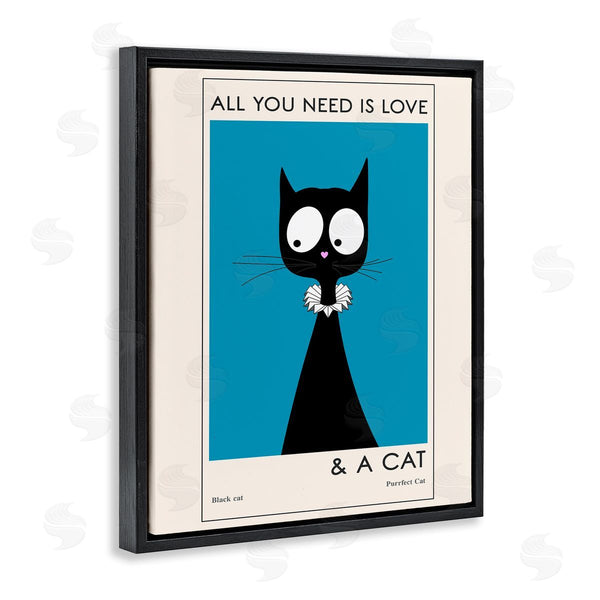 Stupell Industries Ayse | Love And A Cat Wall Art