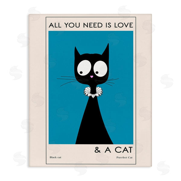 stupell industries Ayse | Love and A Cat Wall Art
