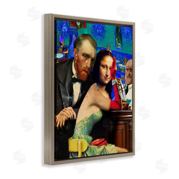 Stupell Industries Barry Kite | Van Gogh & Mona Lisa