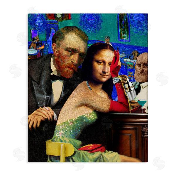 stupell industries Barry Kite | Van Gogh & Mona Lisa