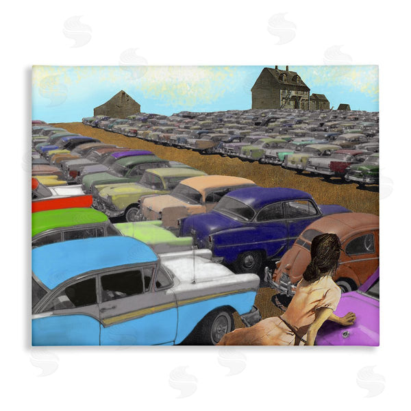 stupell industries Barry Kite | Vintage Parking Lot