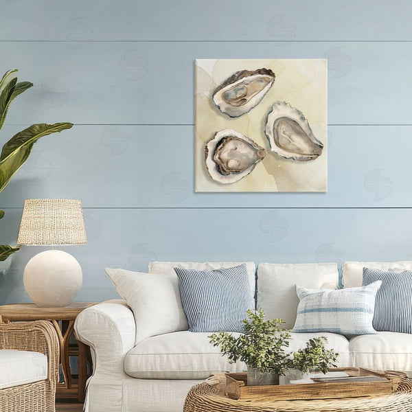Stupell Industries CAD Designs | Beige Oyster Trio