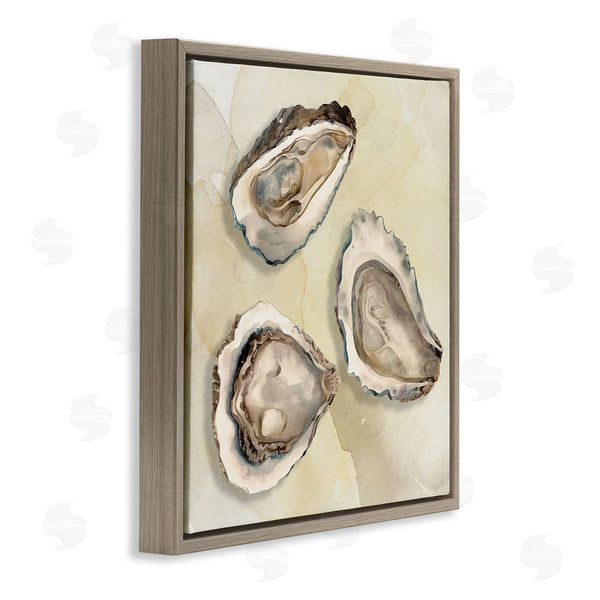 Stupell Industries CAD Designs | Beige Oyster Trio