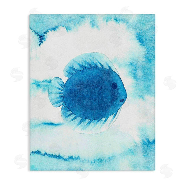 stupell industries Camila Juncos | Round Blue Fish