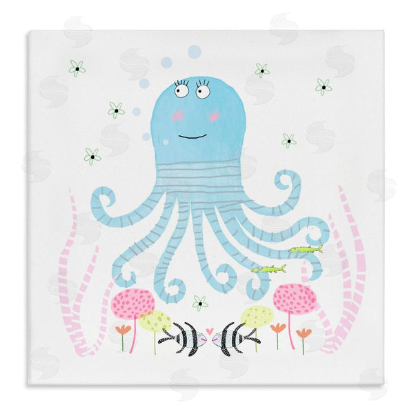 stupell industries Carla Daly | Baby Octopus & Flowers