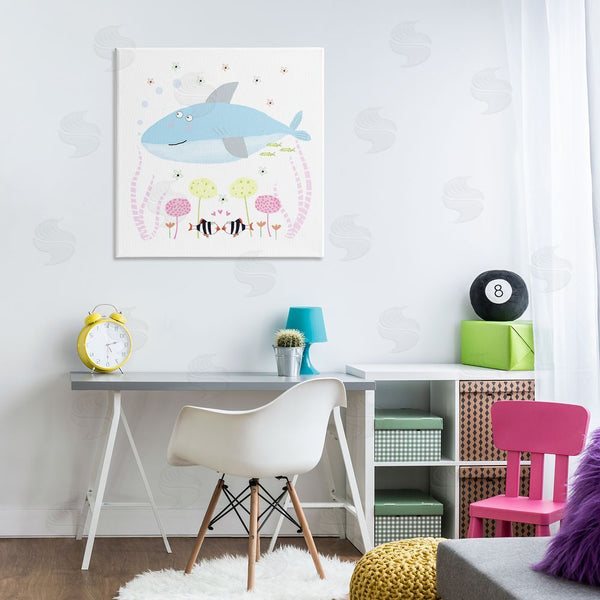 Stupell Industries Carla Daly | Baby Shark & Flowers