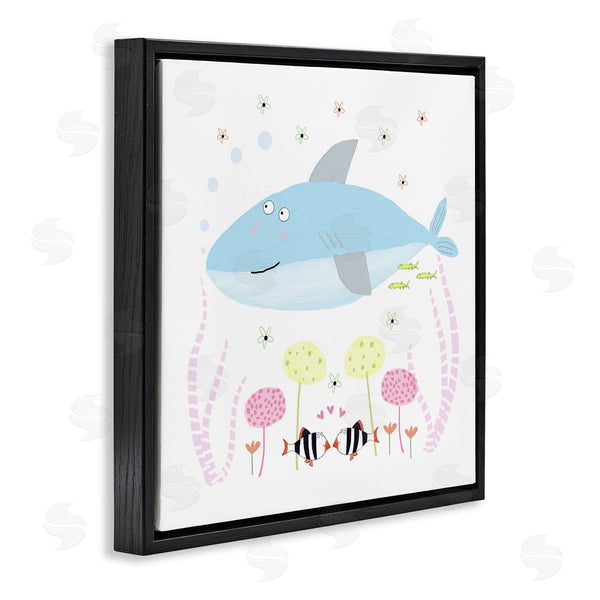 Stupell Industries Carla Daly | Baby Shark & Flowers
