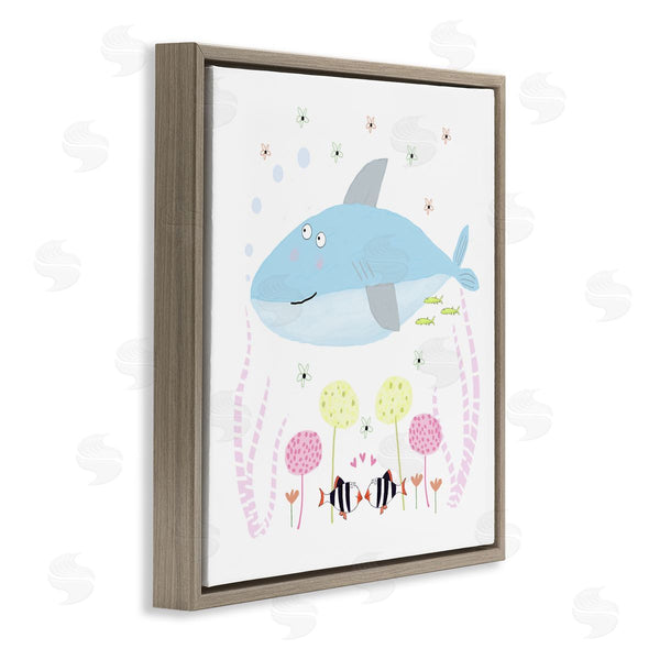 Stupell Industries Carla Daly | Baby Shark & Flowers