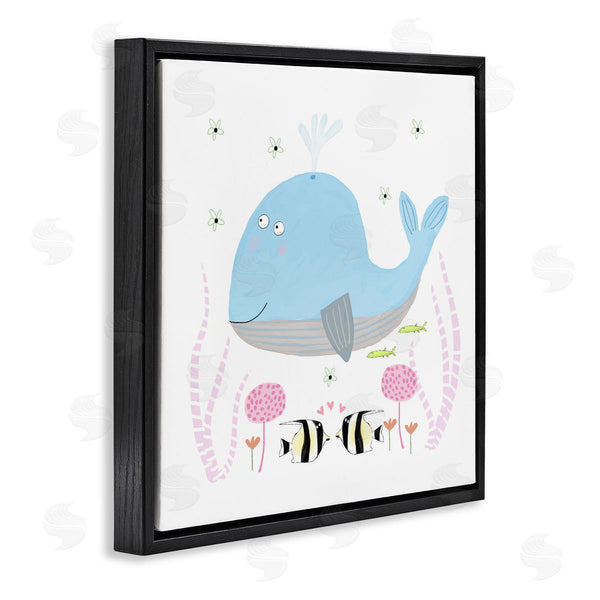 Stupell Industries Carla Daly | Baby Whale & Flowers