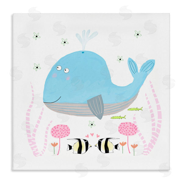 stupell industries Carla Daly | Baby Whale & Flowers