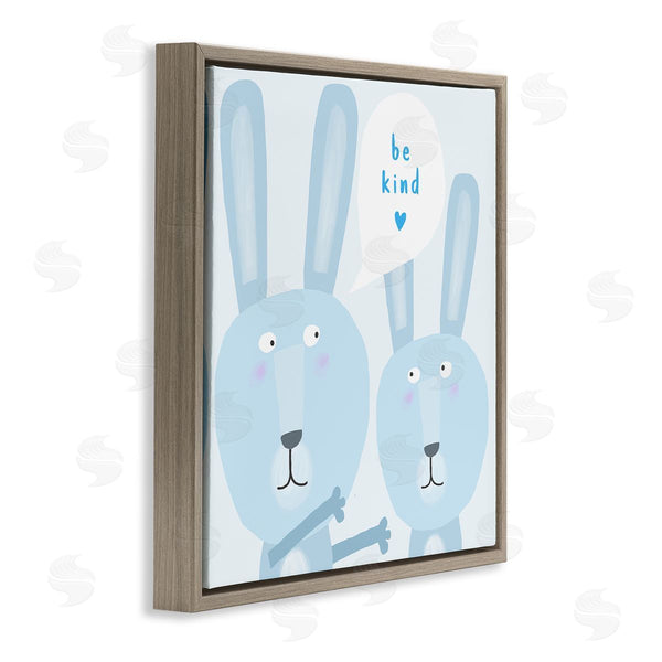 Stupell Industries Carla Daly | Blue Be Kind Rabbits