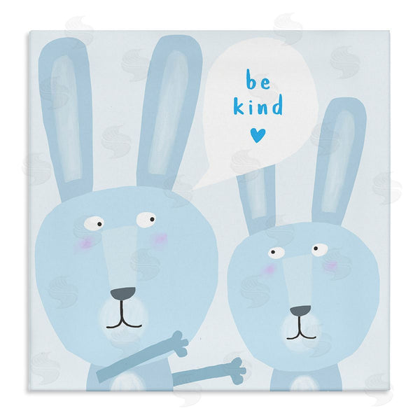 stupell industries Carla Daly | Blue Be Kind Rabbits