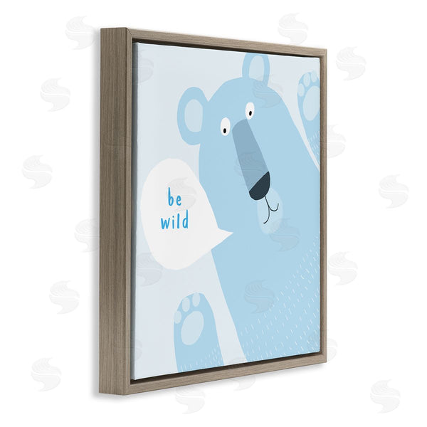 Stupell Industries Carla Daly | Blue Be Wild Bear