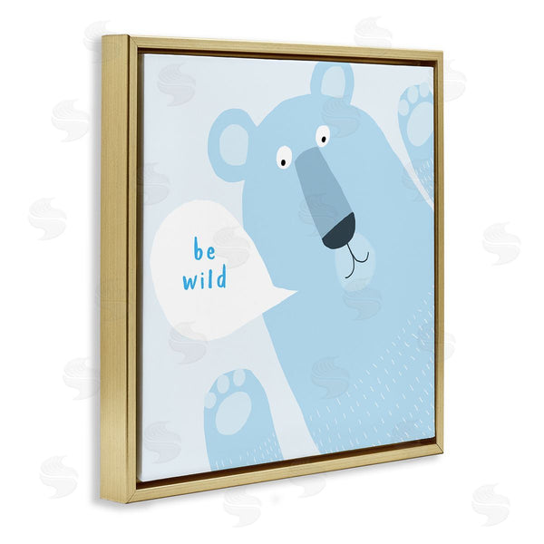 Stupell Industries Carla Daly | Blue Be Wild Bear