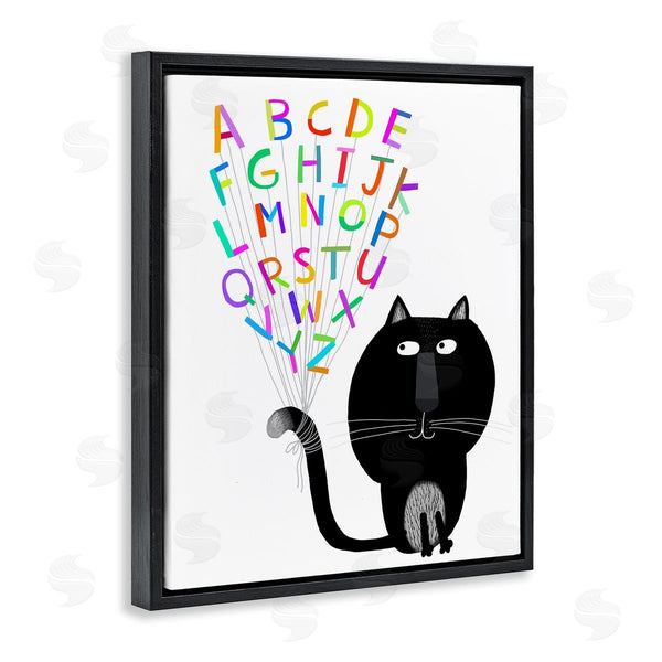 Stupell Industries Carla Daly | Cat With Alphabet