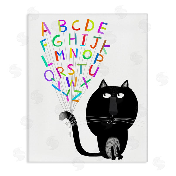 stupell industries Carla Daly | Cat with Alphabet