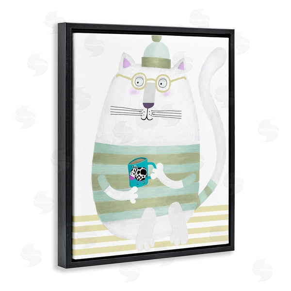 Stupell Industries Carla Daly | Cat With Cow Mug