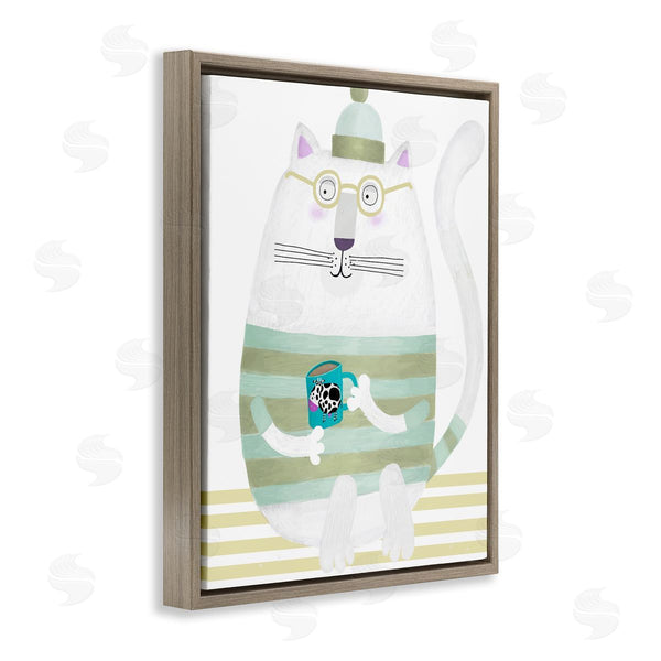 Stupell Industries Carla Daly | Cat With Cow Mug