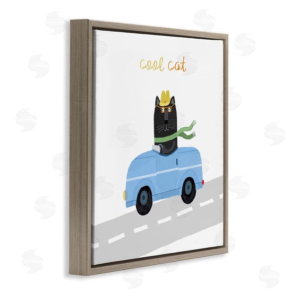 Stupell Industries Carla Daly | Cool Cat In Car
