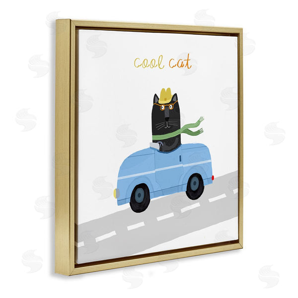 Stupell Industries Carla Daly | Cool Cat In Car
