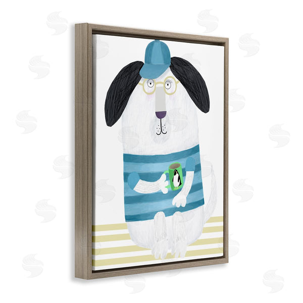 Stupell Industries Carla Daly | Dog With Penguin Mug