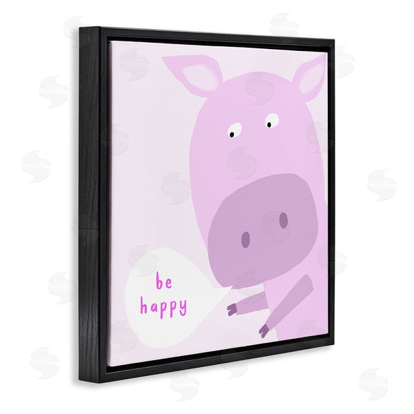 Stupell Industries Carla Daly | Pink Be Happy Pig