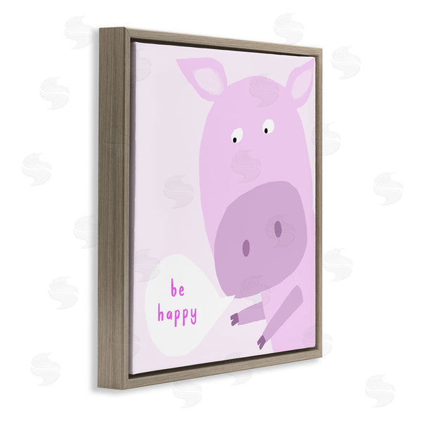 Stupell Industries Carla Daly | Pink Be Happy Pig