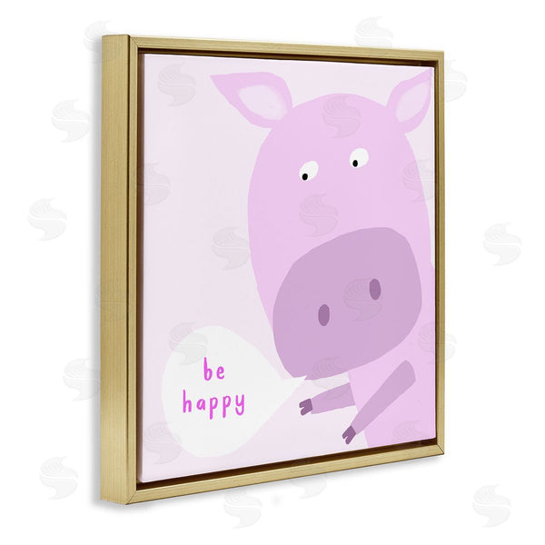 Stupell Industries Carla Daly | Pink Be Happy Pig