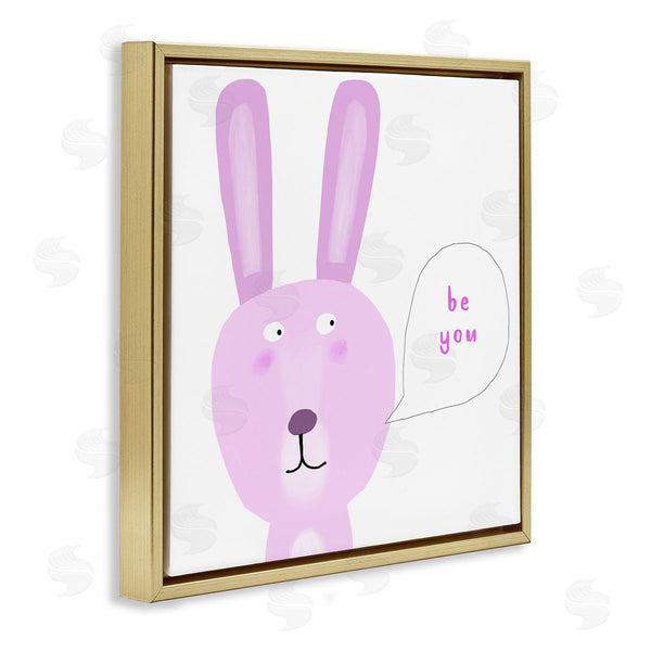 Stupell Industries Carla Daly | Pink Be You Bunny