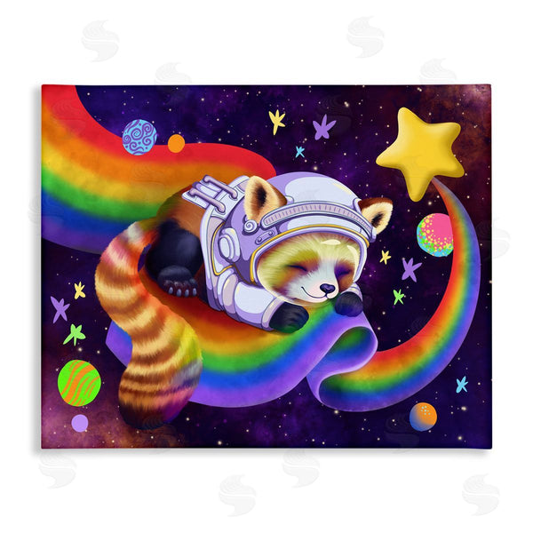 stupell industries Carla Morrow | Red Panda Rainbow