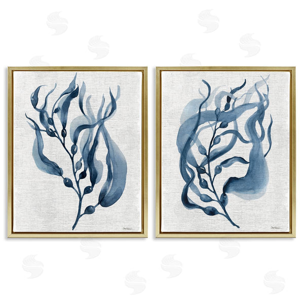 Stupell Industries Carol Robinson | Fluid Blue Herbs