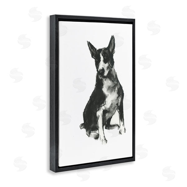 Stupell Industries Cartissi | Charcoal Dog Drawing