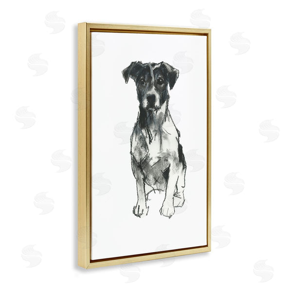 Stupell Industries Cartissi | Minimal Dog Drawing