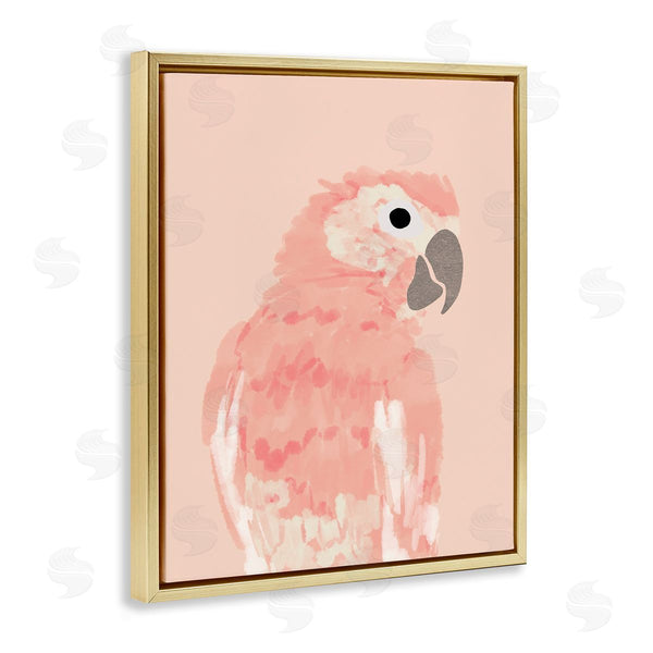 Stupell Industries Chen Alyesh | Pink Neutral Parrot