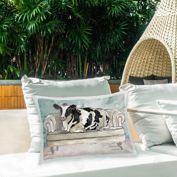 Stupell Industries Cindy Jacobs | Farm Cow On Couch