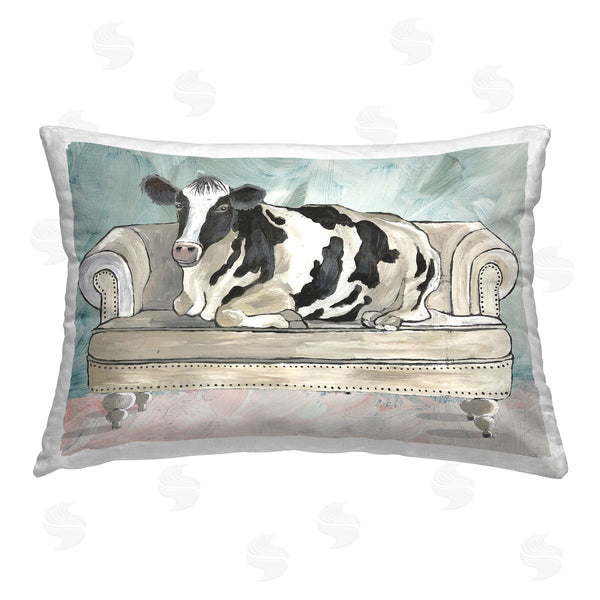 stupell industries Cindy Jacobs | Farm Cow on Couch