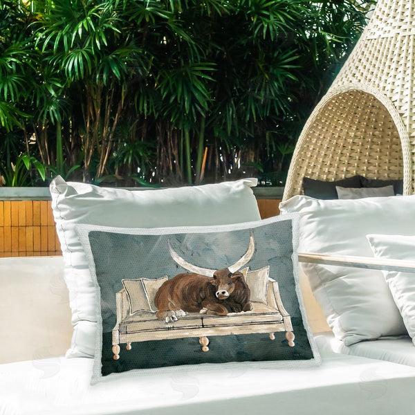 Stupell Industries Cindy Jacobs | Longhorn On Couch