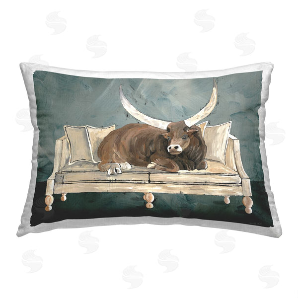 stupell industries Cindy Jacobs | Longhorn on Couch