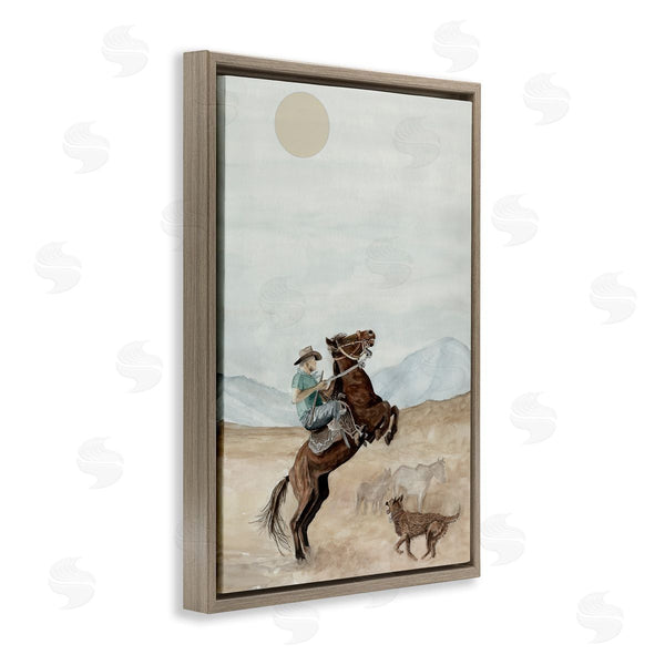 Stupell Industries Cindy Jacobs | Rearing Horse & Dog