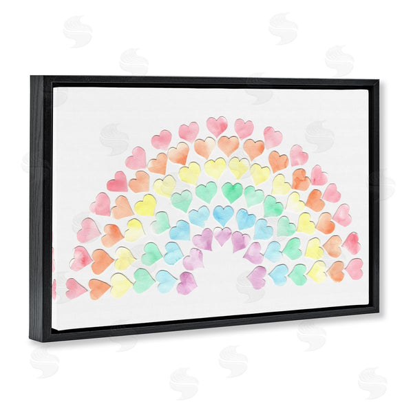 Stupell Industries Connie Resch | Rainbow Of Hearts