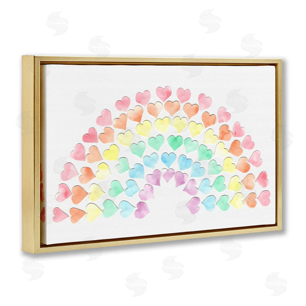Stupell Industries Connie Resch | Rainbow Of Hearts