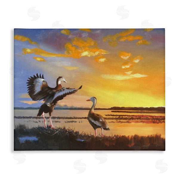 stupell industries D. Rust | Beach Birds at Sunset