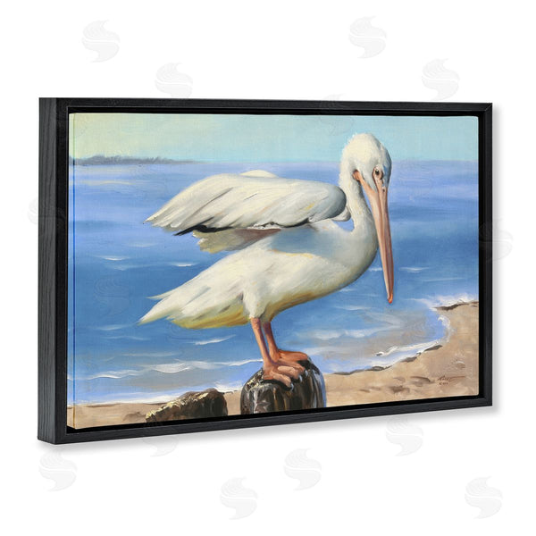 Stupell Industries D. Rust | Beach Scene Pelican