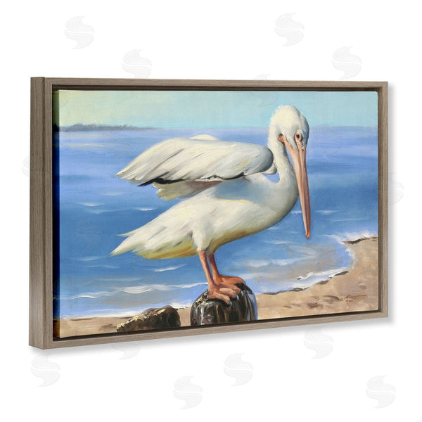 Stupell Industries D. Rust | Beach Scene Pelican