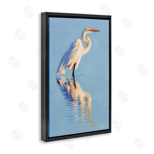 Stupell Industries D. Rust | Blue Egret Reflection