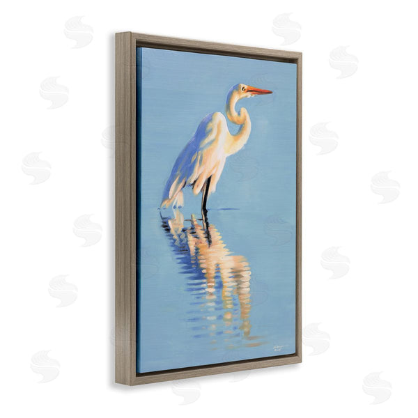 Stupell Industries D. Rust | Blue Egret Reflection