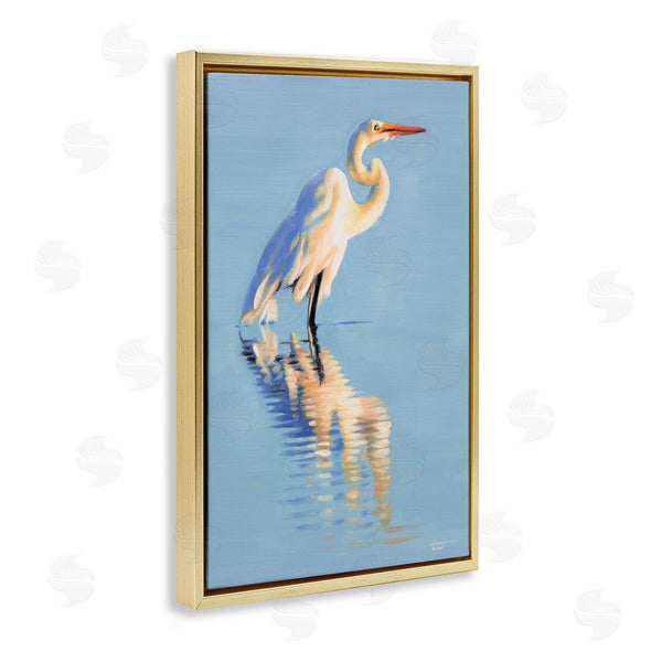 Stupell Industries D. Rust | Blue Egret Reflection
